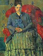 Paul Cezanne Madame Cezanne dans un fauteuil rouge oil painting reproduction